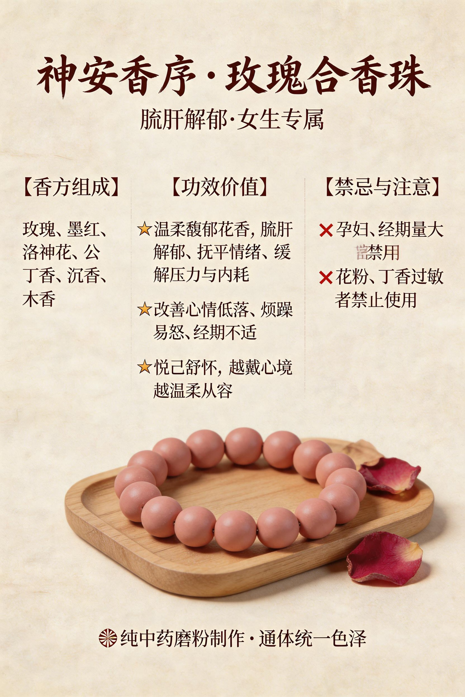 玫瑰合香玉珠